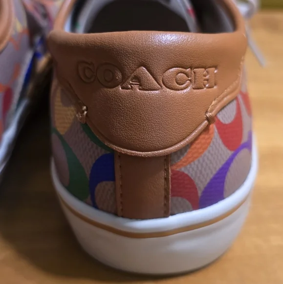 Coach City Sole Pride Multicolored Rainbow Sneakers Skate Shoes 7.5-8 - Picture 7 of 14